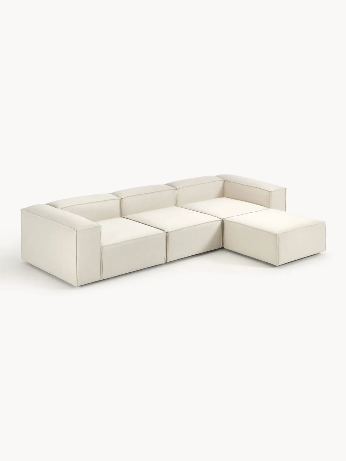 Westwing Collection Sofá rinconera modular con reposapiés izquierdo/derecho Lennon (4 plazas)^ Sofás 4 Plazas|Sofás
