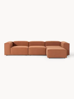 Westwing Collection Sofá rinconera modular con reposapiés izquierdo/derecho Lennon (4 plazas)^ Sofás 4 Plazas|Sofás