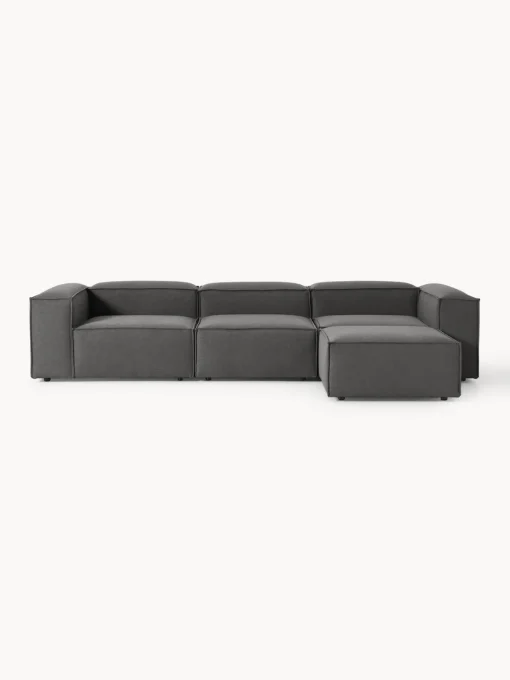 Westwing Collection Sofá rinconera modular con reposapiés izquierdo/derecho Lennon (4 plazas)^ Sofás 4 Plazas|Sofás