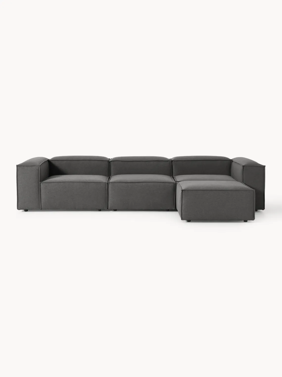 Westwing Collection Sofá rinconera modular con reposapiés izquierdo/derecho Lennon (4 plazas)^ Sofás 4 Plazas|Sofás