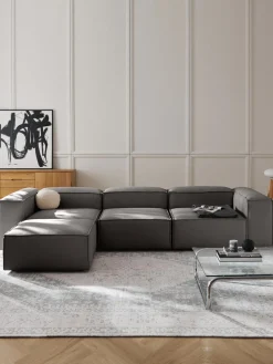 Westwing Collection Sofá rinconera modular con reposapiés izquierdo/derecho Lennon (4 plazas)^ Sofás 4 Plazas|Sofás