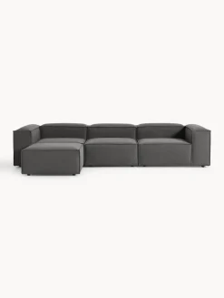 Westwing Collection Sofá rinconera modular con reposapiés izquierdo/derecho Lennon (4 plazas)^ Sofás 4 Plazas|Sofás