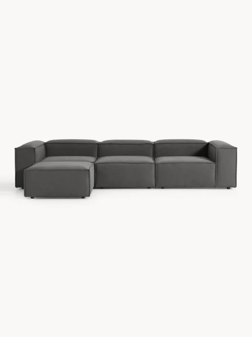 Westwing Collection Sofá rinconera modular con reposapiés izquierdo/derecho Lennon (4 plazas)^ Sofás 4 Plazas|Sofás