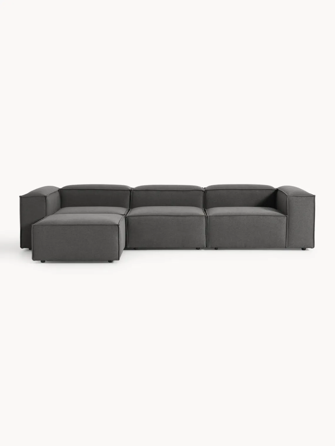 Westwing Collection Sofá rinconera modular con reposapiés izquierdo/derecho Lennon (4 plazas)^ Sofás 4 Plazas|Sofás
