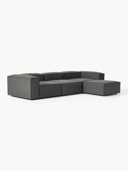 Westwing Collection Sofá rinconera modular con reposapiés izquierdo/derecho Lennon (4 plazas)^ Sofás 4 Plazas|Sofás