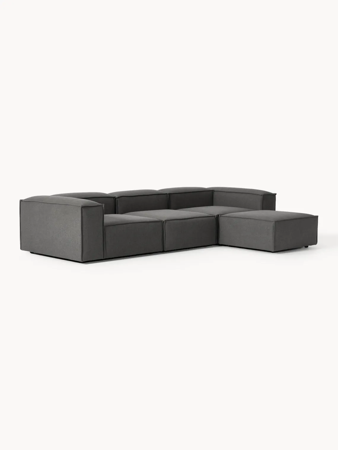 Westwing Collection Sofá rinconera modular con reposapiés izquierdo/derecho Lennon (4 plazas)^ Sofás 4 Plazas|Sofás