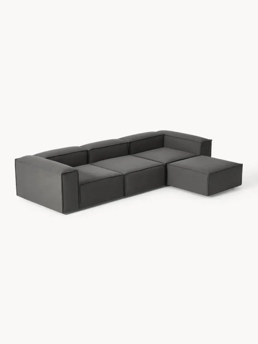 Westwing Collection Sofá rinconera modular con reposapiés izquierdo/derecho Lennon (4 plazas)^ Sofás 4 Plazas|Sofás