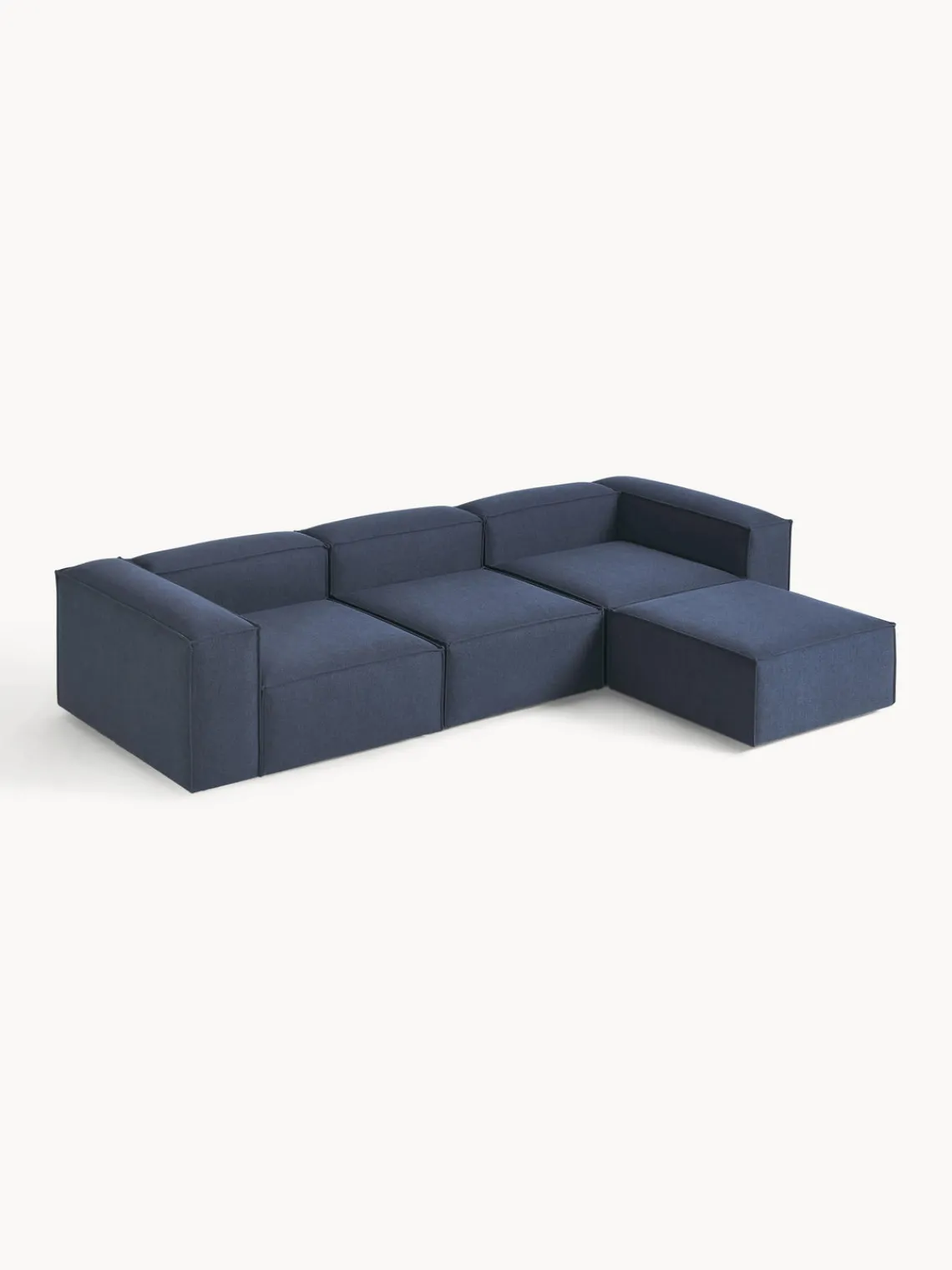 Westwing Collection Sofá rinconera modular con reposapiés izquierdo/derecho Lennon (4 plazas)^ Sofás 4 Plazas|Sofás