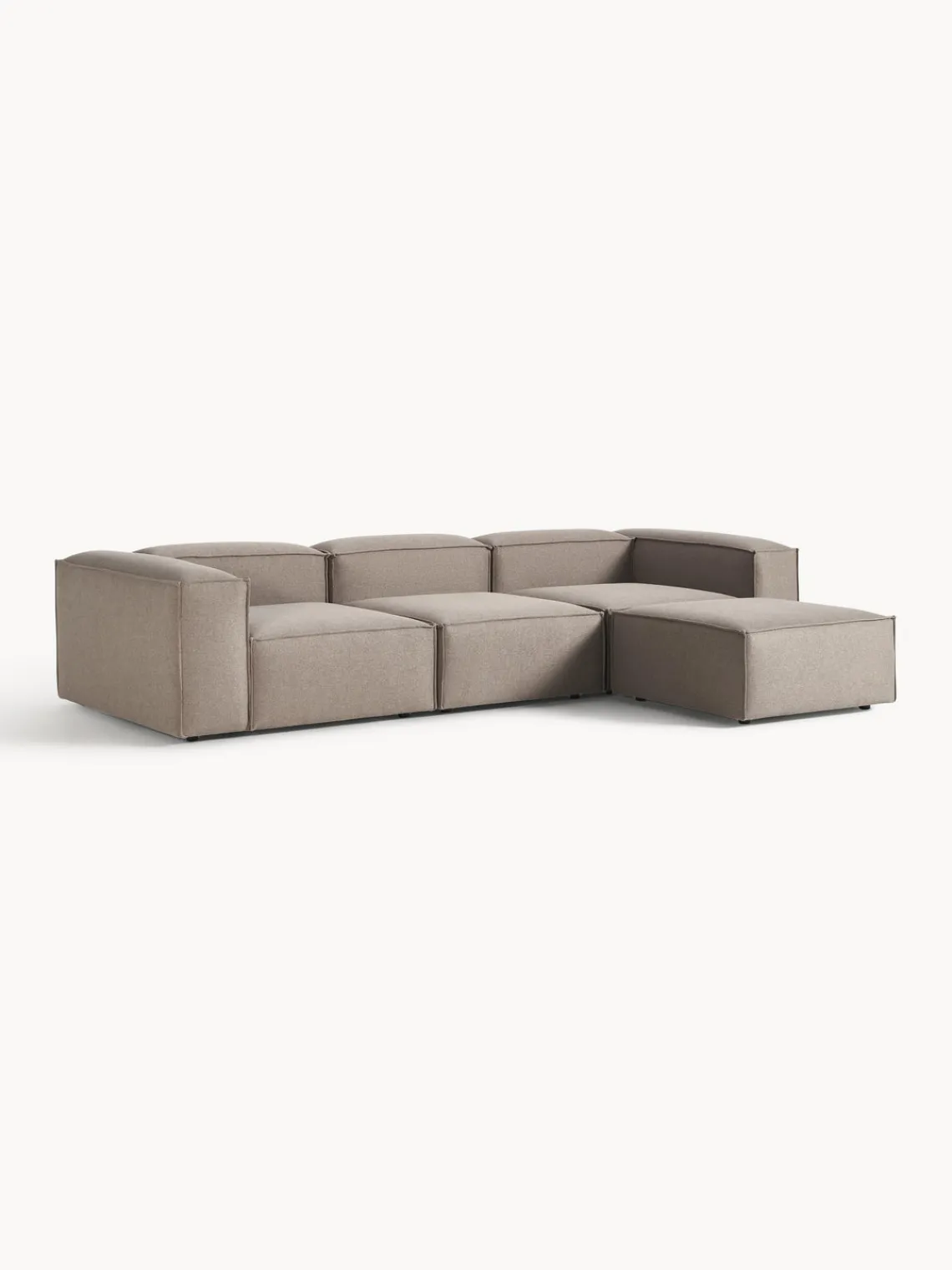 Westwing Collection Sofá rinconera modular con reposapiés izquierdo/derecho Lennon (4 plazas)^ Sofás 4 Plazas|Sofás