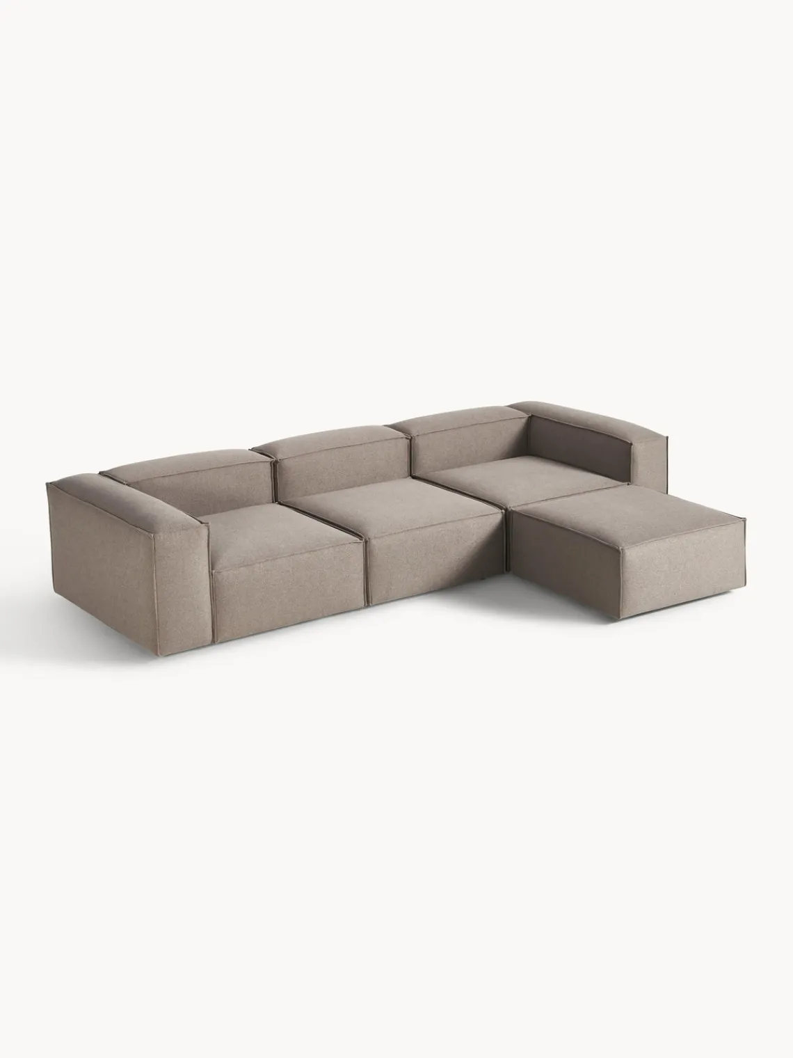 Westwing Collection Sofá rinconera modular con reposapiés izquierdo/derecho Lennon (4 plazas)^ Sofás 4 Plazas|Sofás