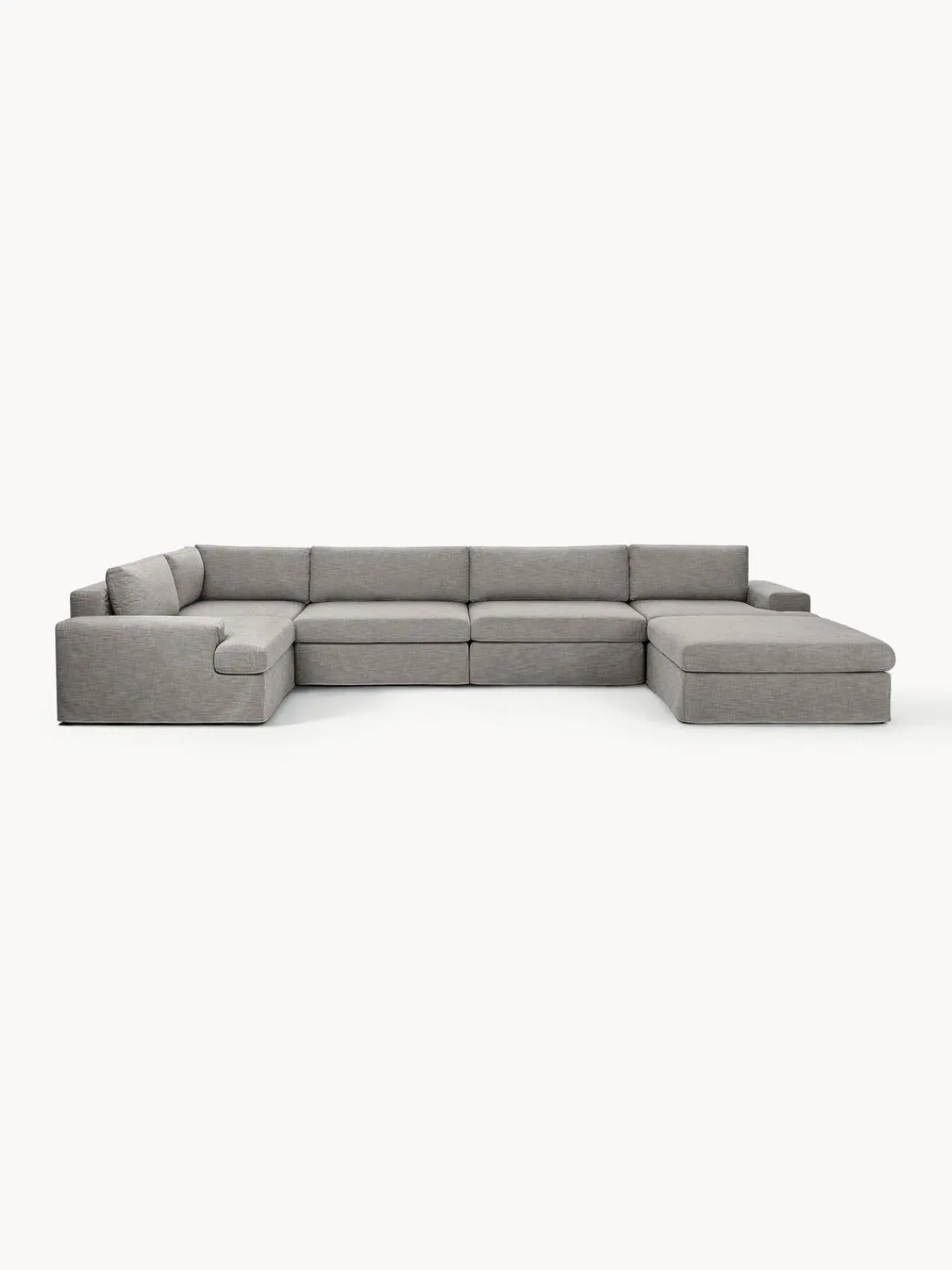 Westwing Collection Sofá rinconera modular con tapizado desenfundable Russell^ Sofás Rinconeras|Sofás