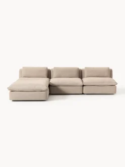 Westwing Collection Sofá rinconera modular con reposapiés izquierdo/derecho Felix