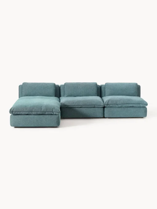 Westwing Collection Sofá rinconera modular con reposapiés izquierdo/derecho Felix