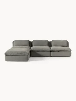 Westwing Collection Sofá rinconera modular con reposapiés izquierdo/derecho Felix^ Sofás Rinconeras|Sofás