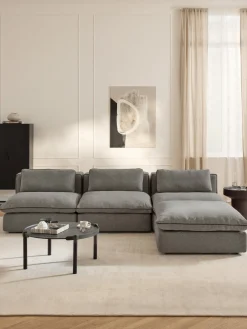 Westwing Collection Sofá rinconera modular con reposapiés izquierdo/derecho Felix^ Sofás Rinconeras|Sofás