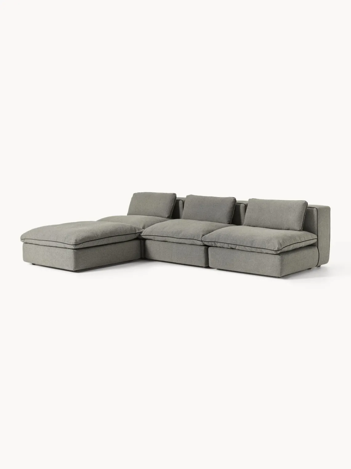 Westwing Collection Sofá rinconera modular con reposapiés izquierdo/derecho Felix^ Sofás Rinconeras|Sofás