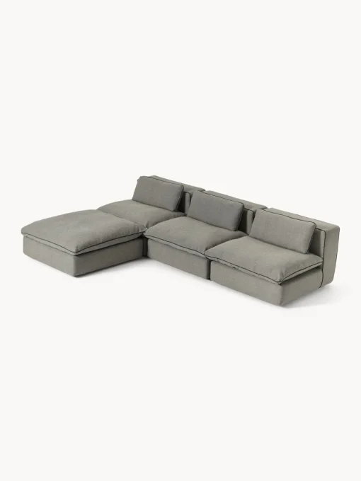 Westwing Collection Sofá rinconera modular con reposapiés izquierdo/derecho Felix^ Sofás Rinconeras|Sofás