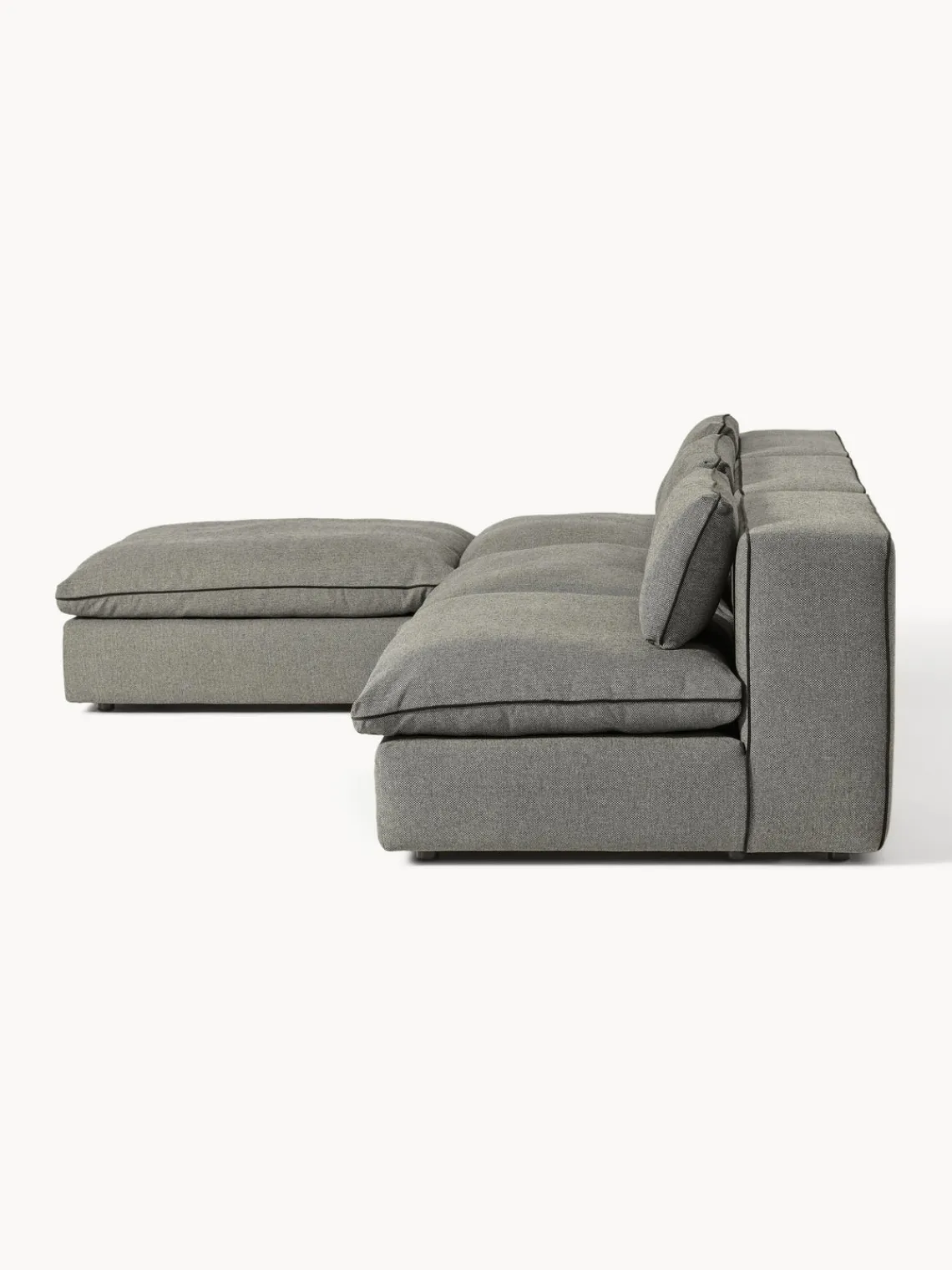 Westwing Collection Sofá rinconera modular con reposapiés izquierdo/derecho Felix^ Sofás Rinconeras|Sofás