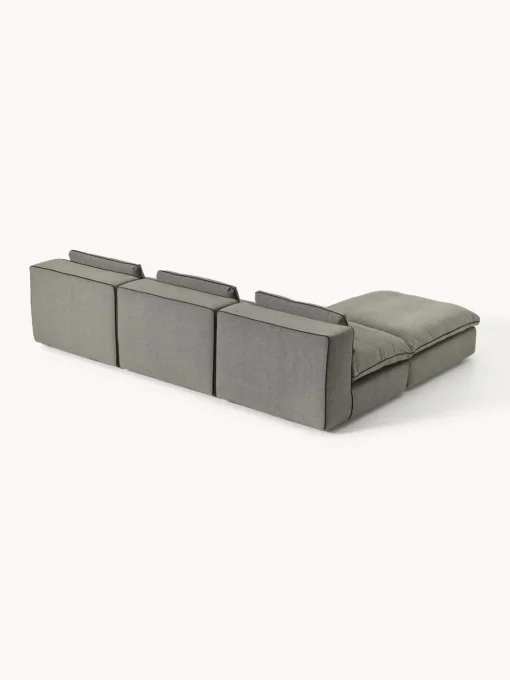 Westwing Collection Sofá rinconera modular con reposapiés izquierdo/derecho Felix^ Sofás Rinconeras|Sofás