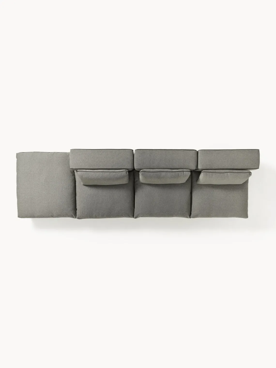 Westwing Collection Sofá rinconera modular con reposapiés izquierdo/derecho Felix^ Sofás Rinconeras|Sofás