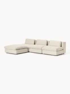 Westwing Collection Sofá rinconera modular con reposapiés izquierdo/derecho Felix