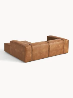 Westwing Collection Sofá rinconera modular de cuero Lennon