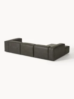 Westwing Collection Sofá rinconera modular de cuero reciclado Lennon^ Sofás