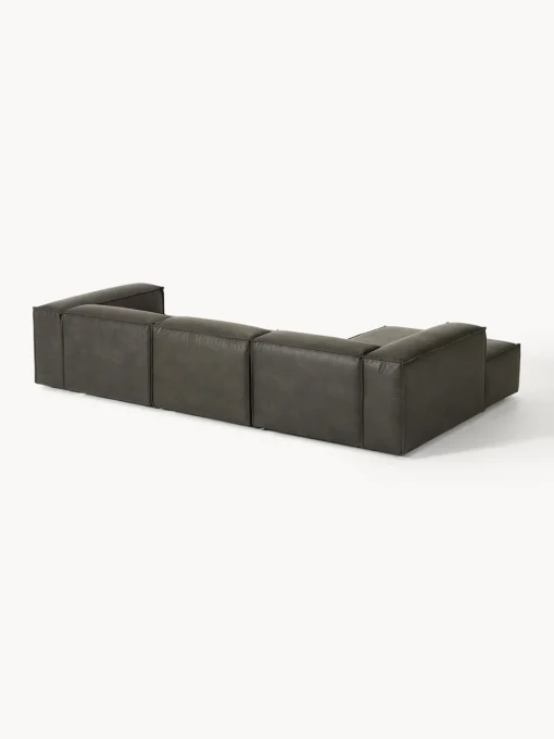 Westwing Collection Sofá rinconera modular de cuero reciclado Lennon^ Sofás