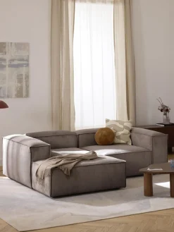Westwing Collection Sofá rinconera modular de pana Lennon^ Sofás