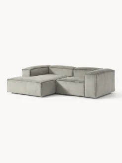 Westwing Collection Sofá rinconera modular de pana Lennon