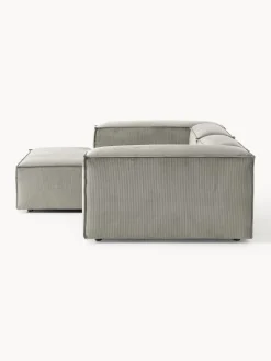 Westwing Collection Sofá rinconera modular de pana Lennon