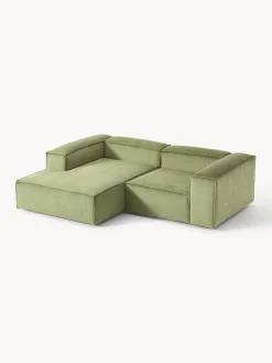 Westwing Collection Sofá rinconera modular de pana Lennon