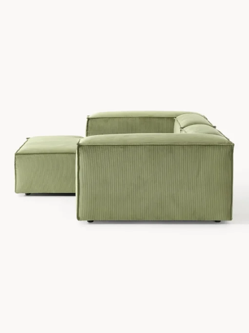 Westwing Collection Sofá rinconera modular de pana Lennon