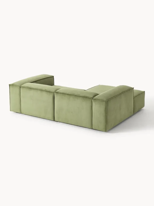 Westwing Collection Sofá rinconera modular de pana Lennon