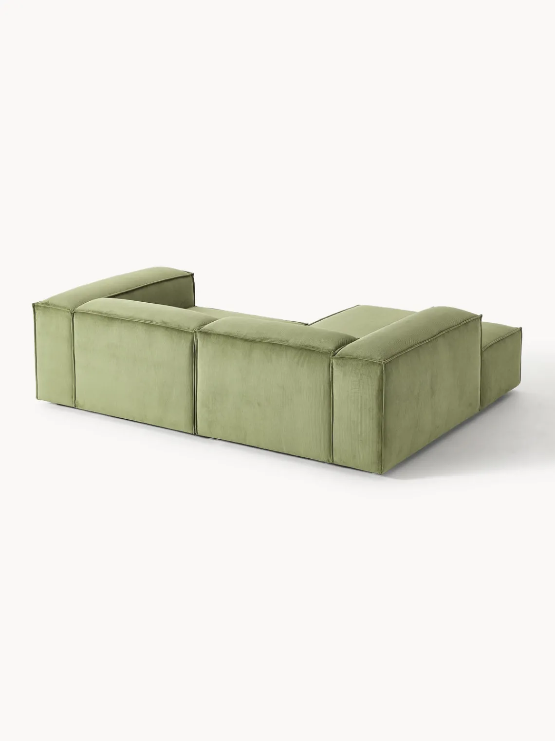 Westwing Collection Sofá rinconera modular de pana Lennon