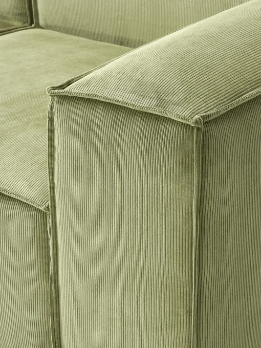 Westwing Collection Sofá rinconera modular de pana Lennon
