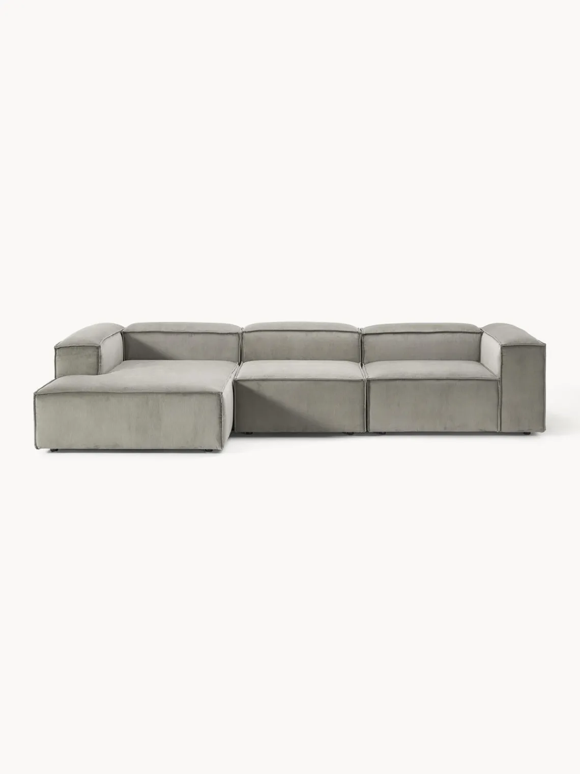 Westwing Collection Sofá rinconera modular de pana Lennon^ Sofás