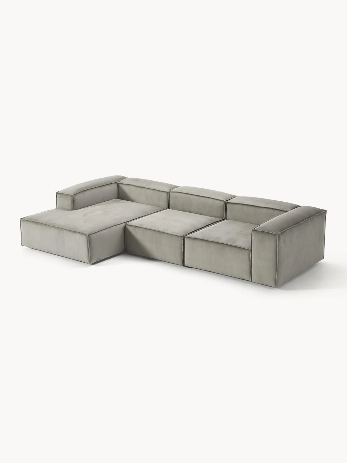 Westwing Collection Sofá rinconera modular de pana Lennon^ Sofás