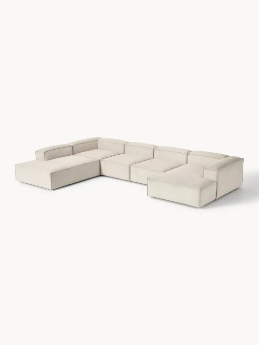 Westwing Collection Sofá rinconera modular de pana Lennon^ Sofás 4 Plazas