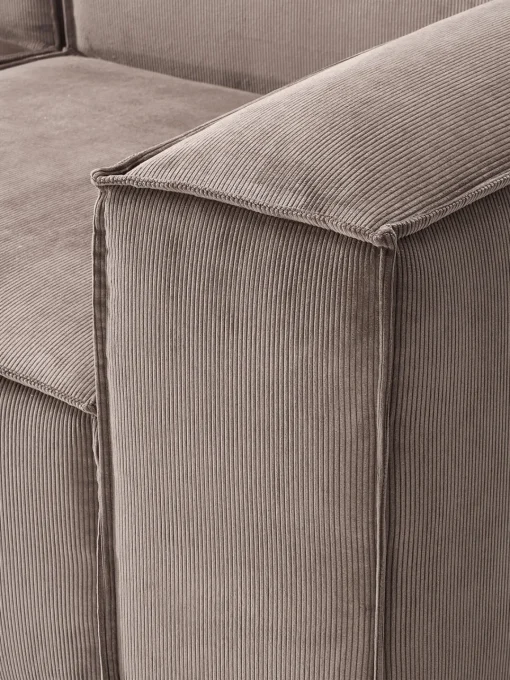 Westwing Collection Sofá rinconera modular de pana Lennon^ Sofás 4 Plazas