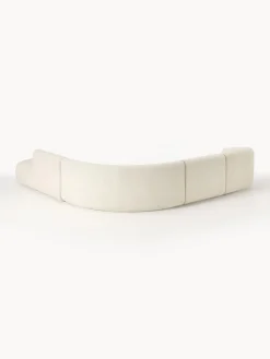 Westwing Collection Sofá rinconera modular de borreguillo Sofia (4 plazas)