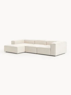 Westwing Collection Sofá rinconera modular de mezcla de lino Lennon^ Sofás