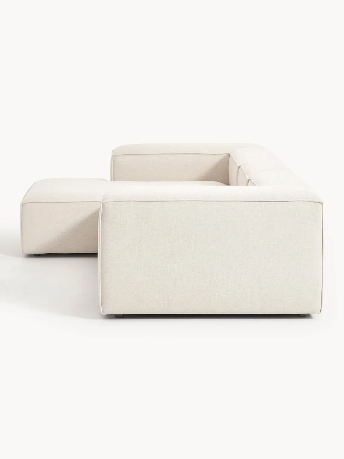 Westwing Collection Sofá rinconera modular de mezcla de lino Lennon^ Sofás