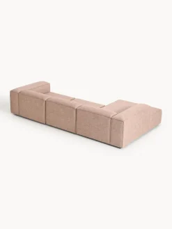 Westwing Collection Sofá rinconera modular de mezcla de lino Lennon