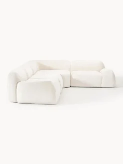 Westwing Collection Sofá rinconera modular de borreguillo bouclé Wolke (4 plazas)^ Sofás Rinconeras|Sofás