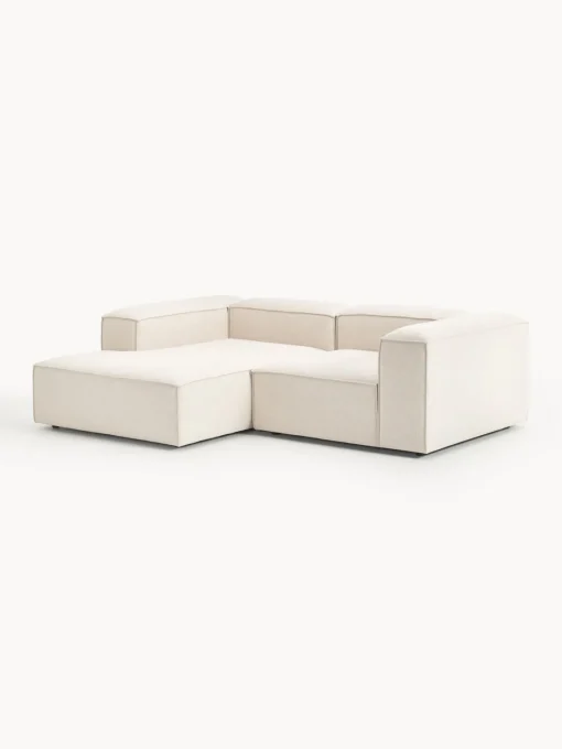 Westwing Collection Sofá rinconera modular de mezcla de lino Lennon^ Sofás