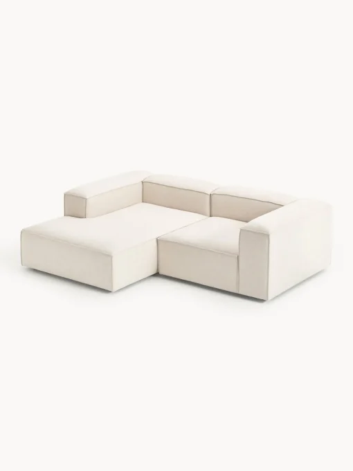 Westwing Collection Sofá rinconera modular de mezcla de lino Lennon^ Sofás