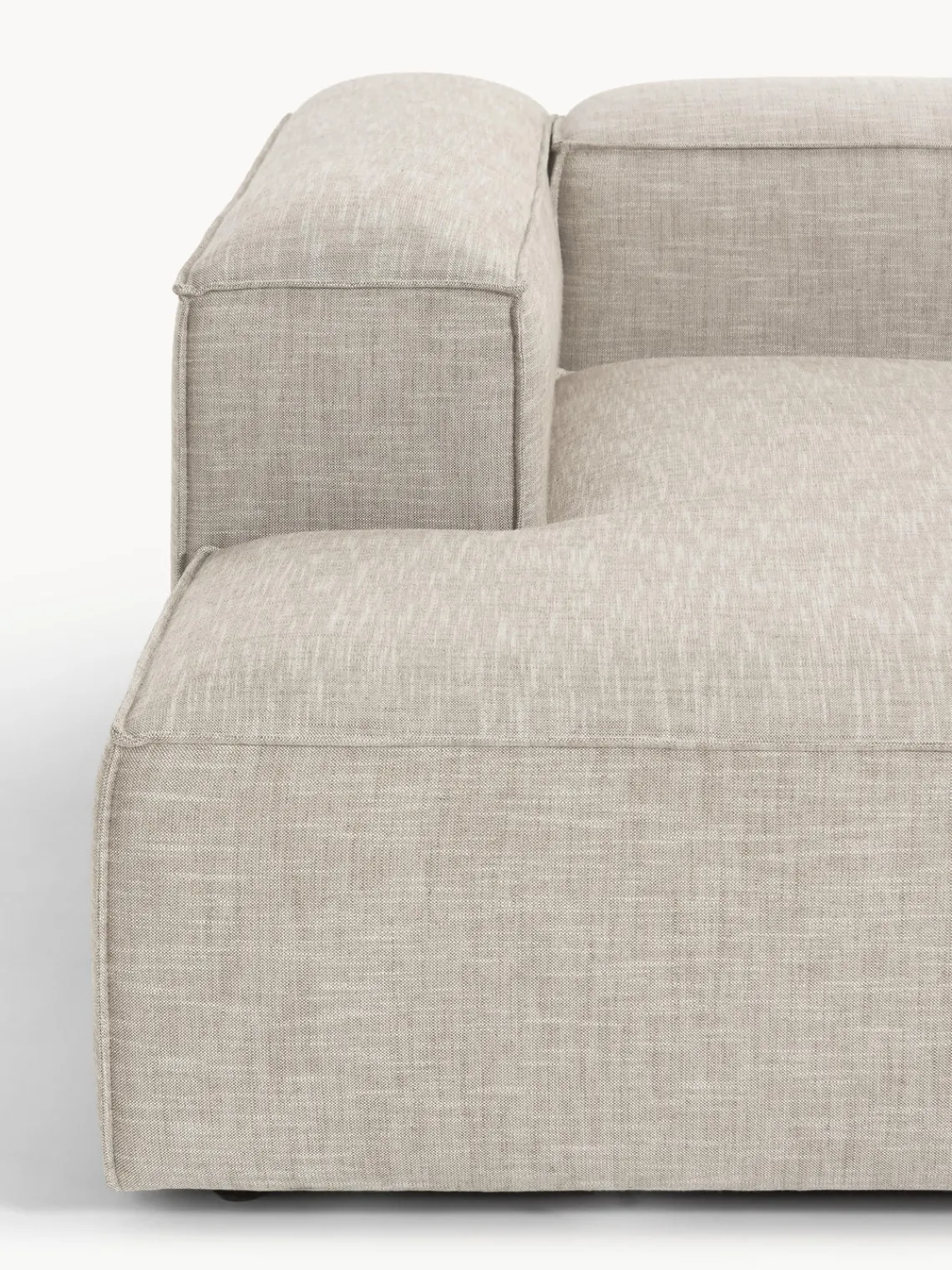 Westwing Collection Sofá rinconera modular de mezcla de lino Lennon^ Sofás