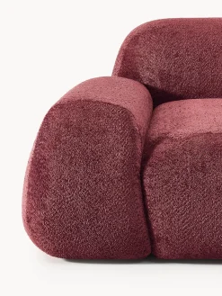 Westwing Collection Sofá rinconera modular de borreguillo bouclé Wolke (4 plazas)