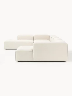 Westwing Collection Sofá rinconera modular de mezcla de lino Lennon